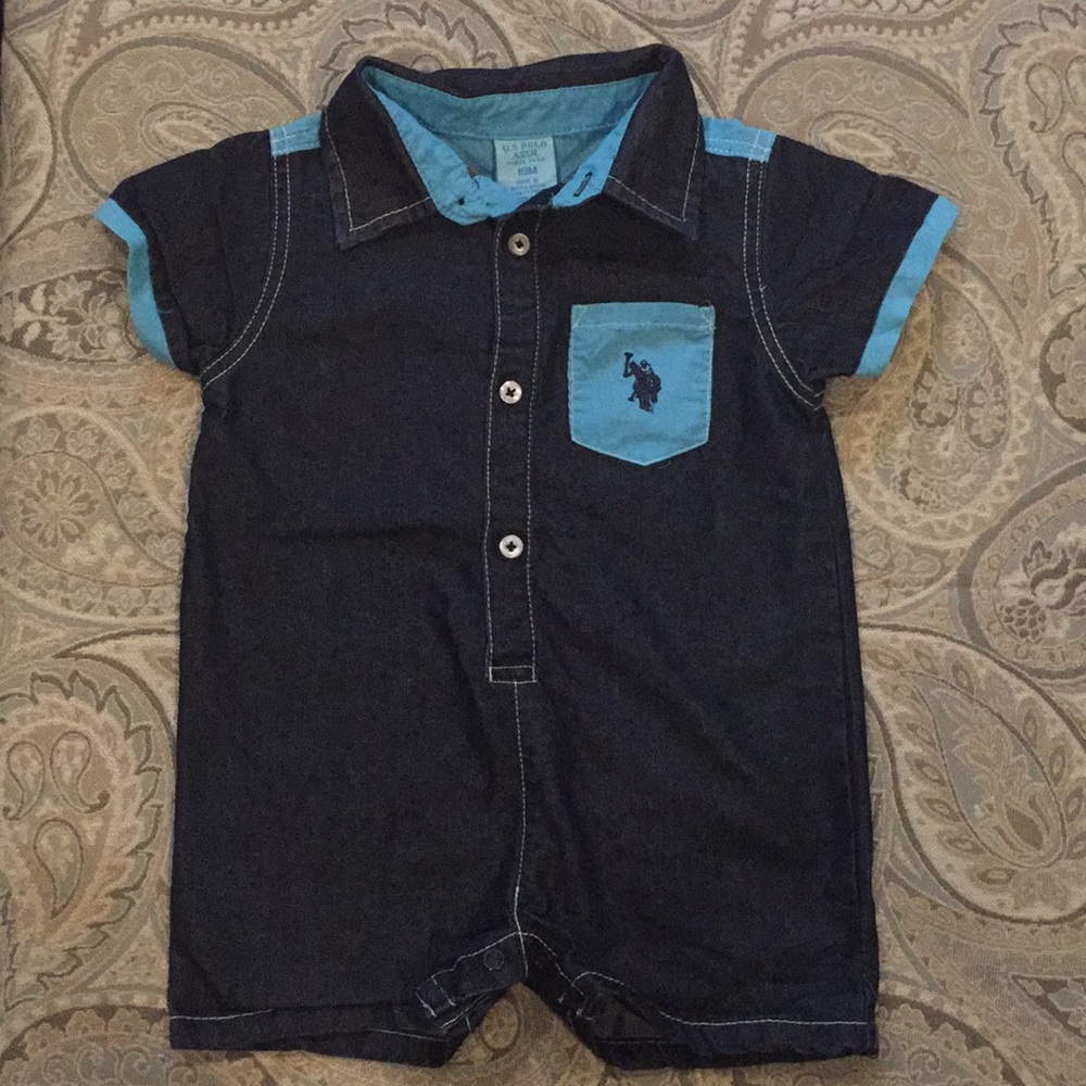U.S. POLO ASSN. denim one suit boys outfit 18month